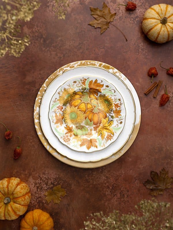 Thanksgiving Halloween Accent Plate