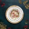 Christmas Holiday Bouquet Accent Plate