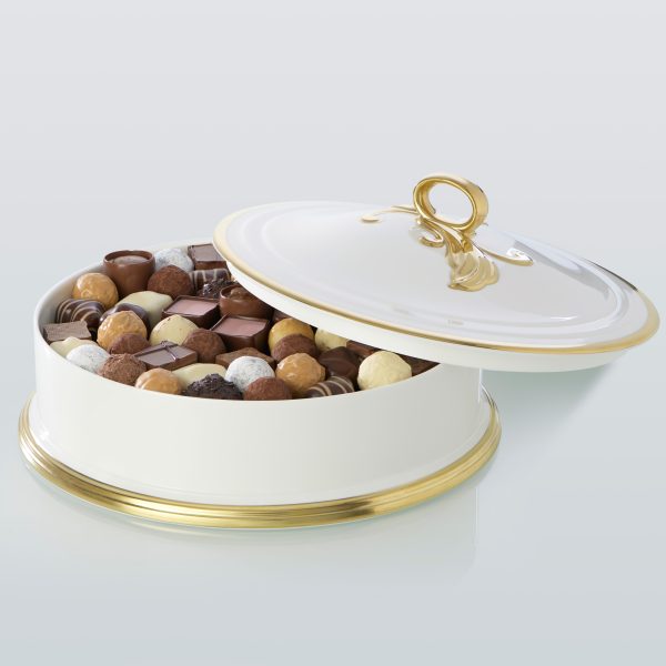 Accentuate Chocolate Box Fine Bone China