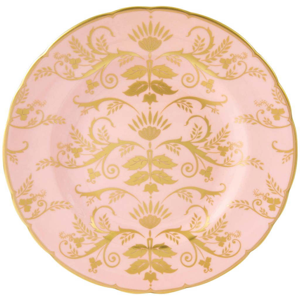 Harlequin Baby Pink Salad Plate (21cm) - Royal Crown Derby