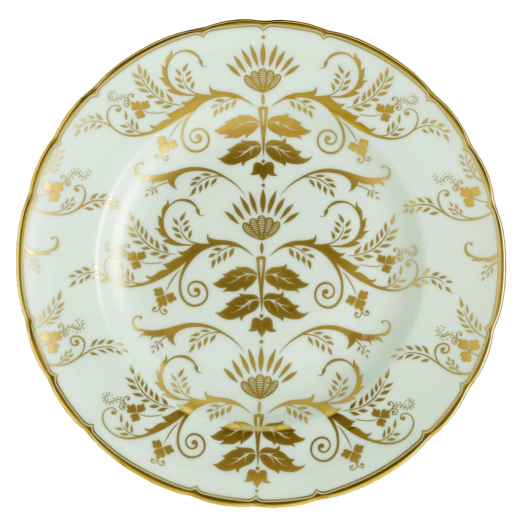 Harlequin Darley Abbey Green Salad Plate (21cm) - Royal Crown Derby