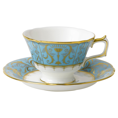 Harlequin Fine Bone China teacup and saucer giftset