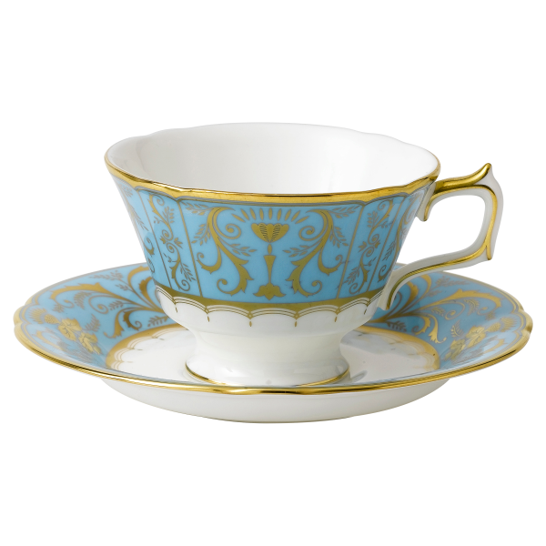 Harlequin Fine Bone China teacup and saucer giftset