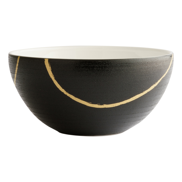 Sketch Black and Gold Fine Bone China Tableware bowl