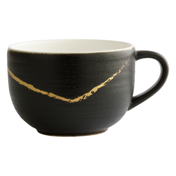 Sketch Black and Gold Fine Bone China Tableware tea cup