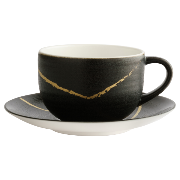 Sketch Black and Gold Fine Bone China Tableware tea cup