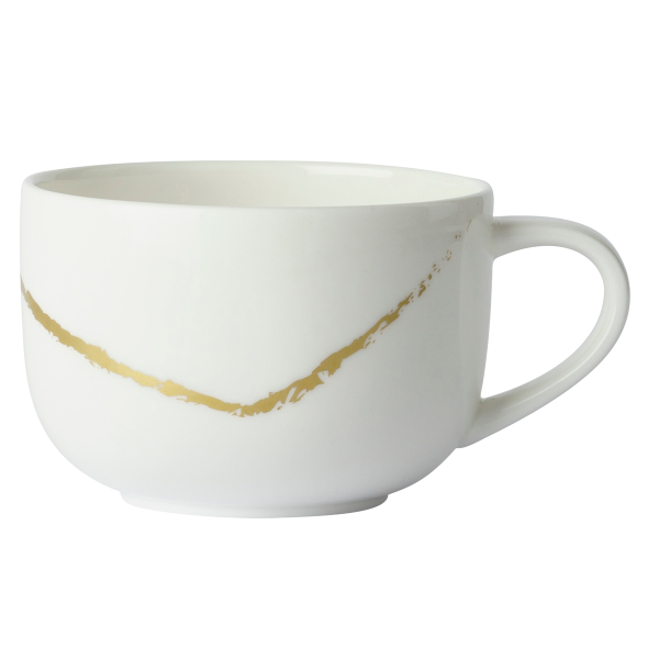 Sketch White and Gold Fine Bone China Tableware tea cup