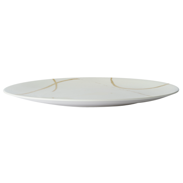 Sketch White and Gold Fine Bone China Tableware 34cm plate