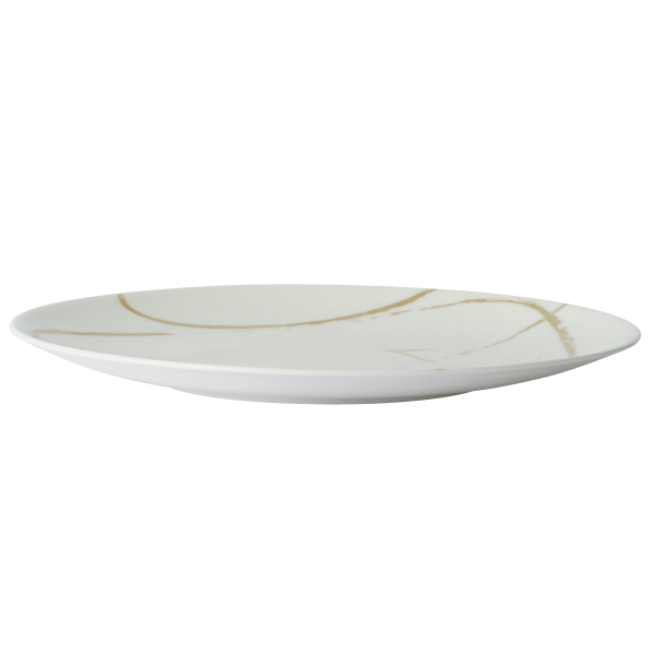 Sketch White and Gold Fine Bone China Tableware 27cm dinner plate