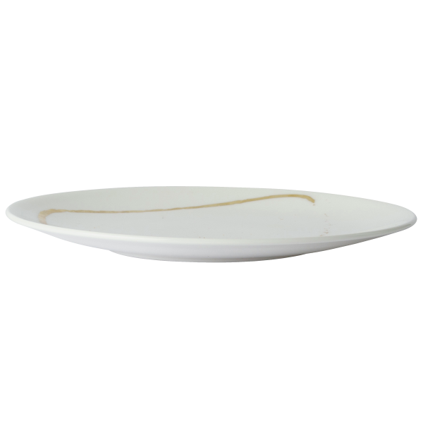 Sketch White and Gold Fine Bone China Tableware side plate