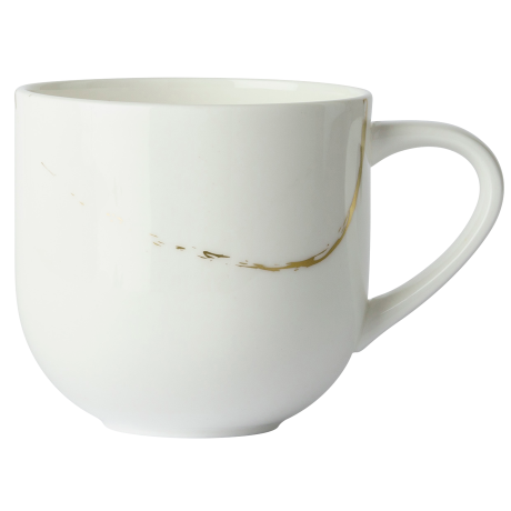 Sketch White and Gold Fine Bone China Tableware Mug