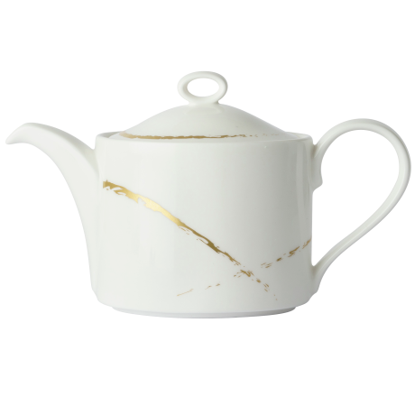 Sketch White and Gold Fine Bone China Tableware Teapot