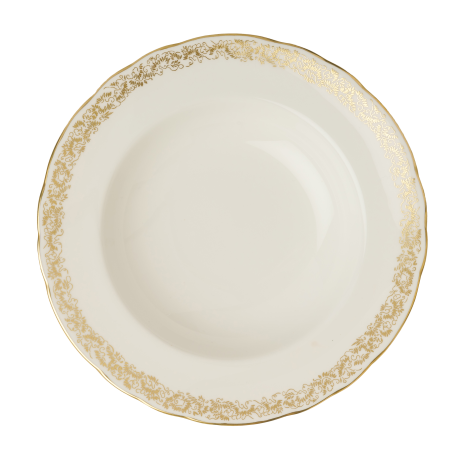 Aves Gold Narrow Band Rim Soup Bowl (21cm) Product Image