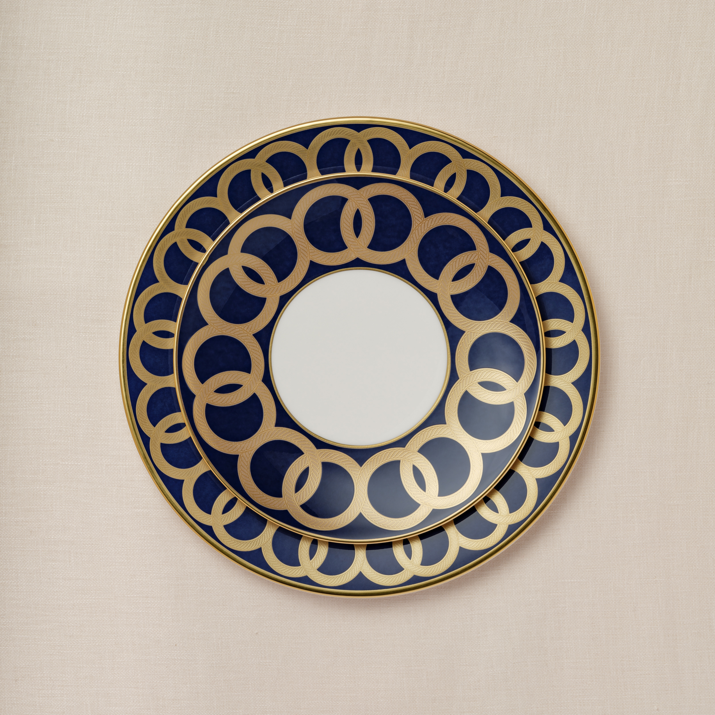 Riviera Dream Navy Blue Square